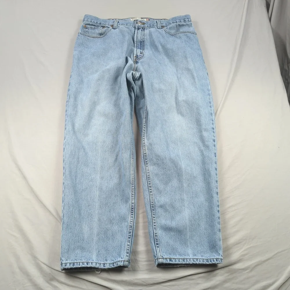 Levis Jeans Mens 38x29 Blue 560 Loose Tapered Relaxed Baggy Light Wash